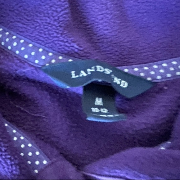 Lands' End Purple Fleece Top - Picture 3 of 4